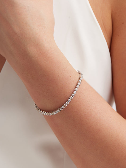 Moissanite-tennis-Sterling-Silver-Bracelet