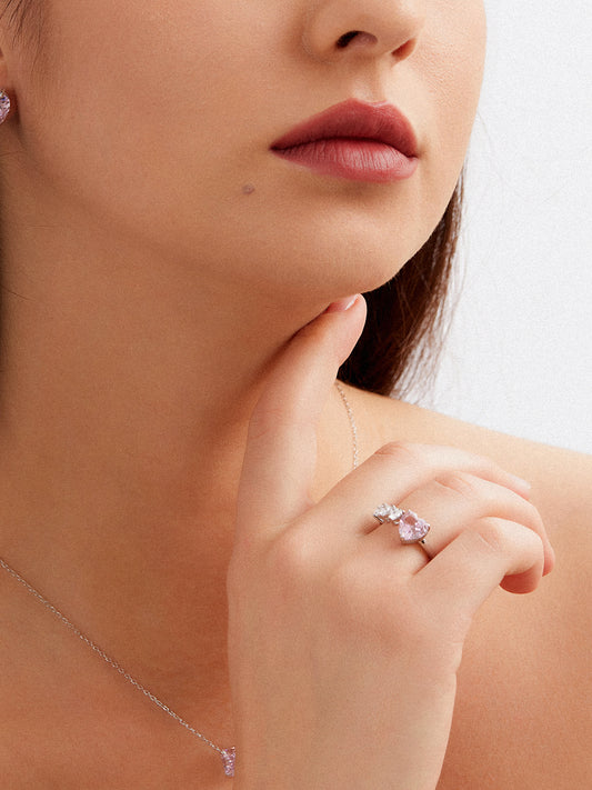 CZ-pink-heart-rings