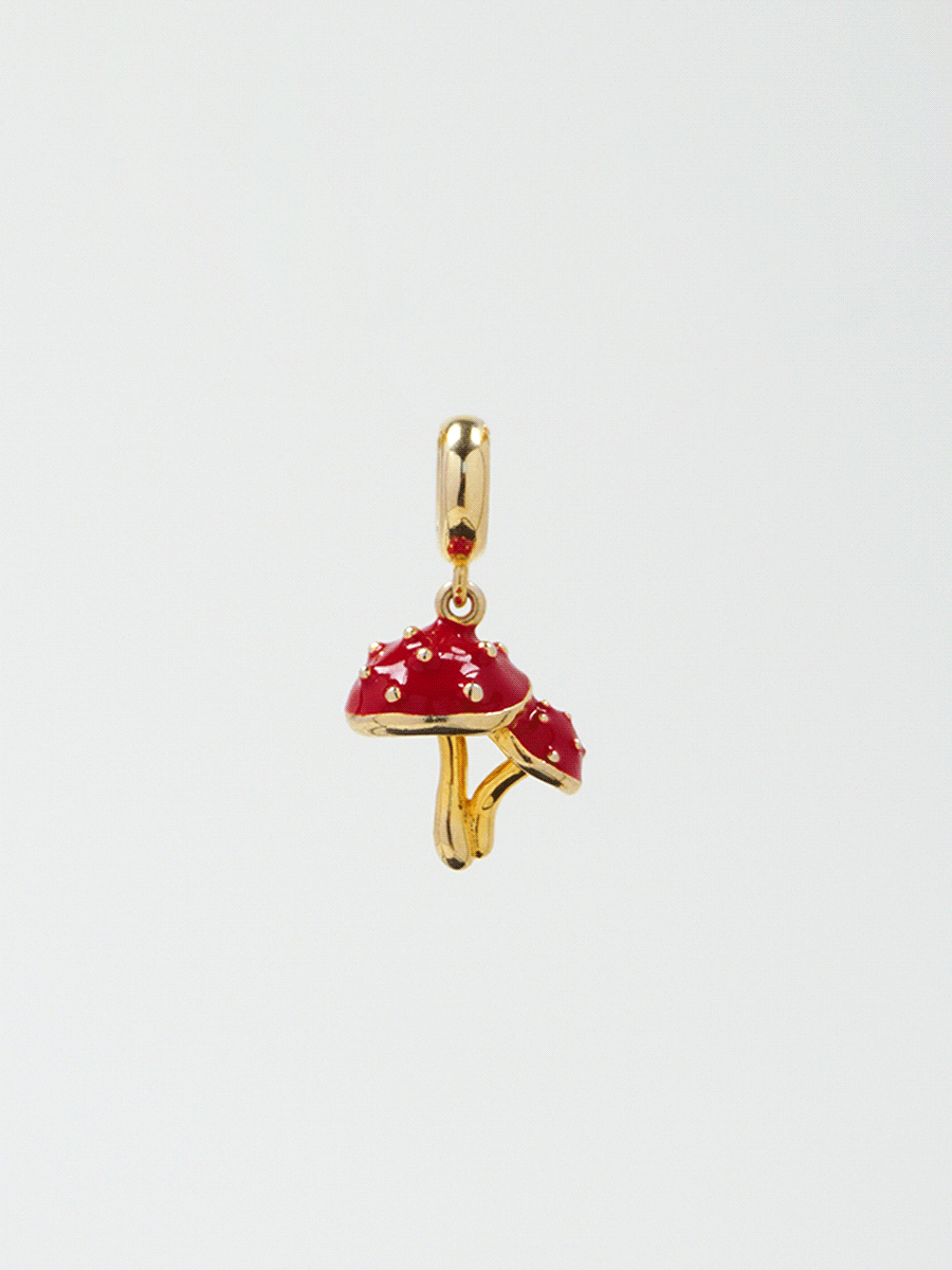 Crimson Mushroom Charm PC010