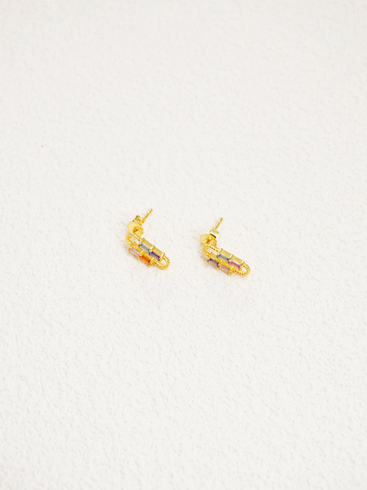 Wonderland Square Earrings PE003