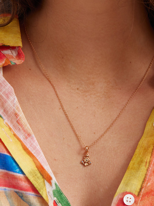 Triumphant 18K Rose Gold Seaman Necklace Set PN012RGSET