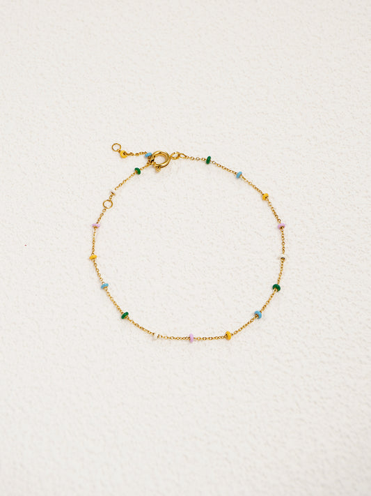 Rainbow Enamel Choker Bracelet RB008