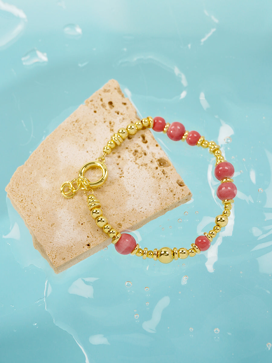 18K Gold Lychee Eco-Made Ceramic Bracelet RB035