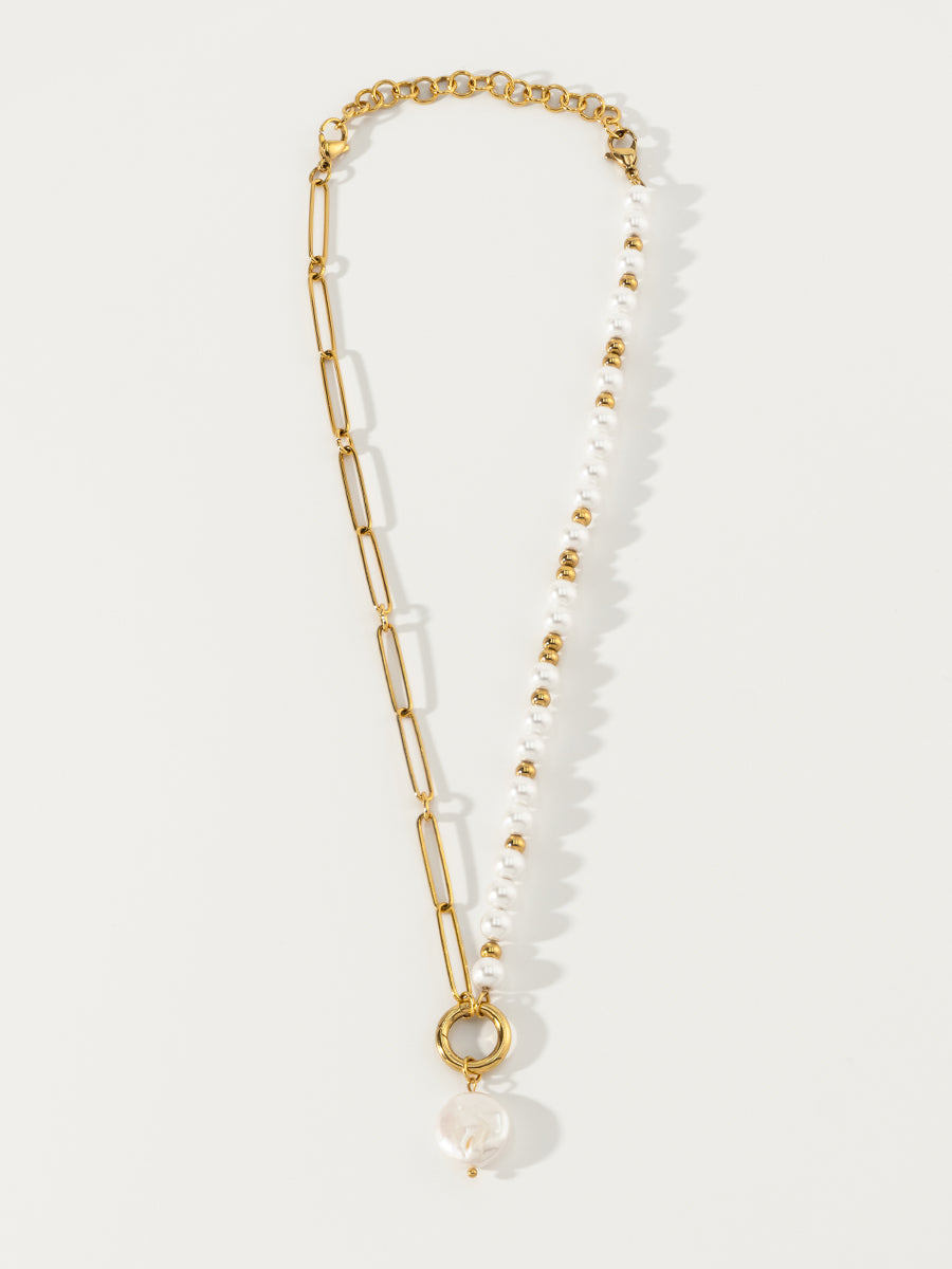 Nymph Baroque Pearl 18K Gold Necklace