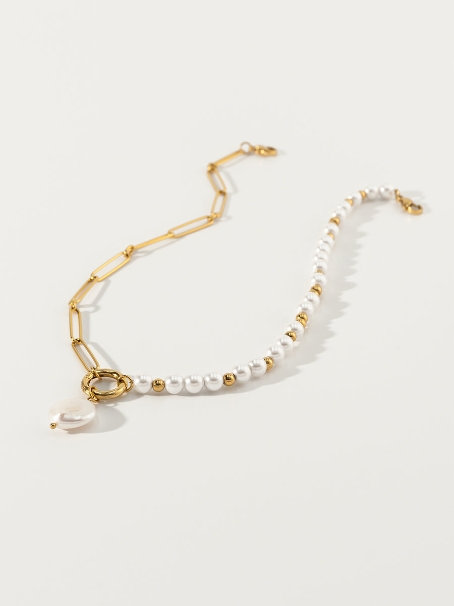 Nymph Baroque Pearl 18K Gold Necklace