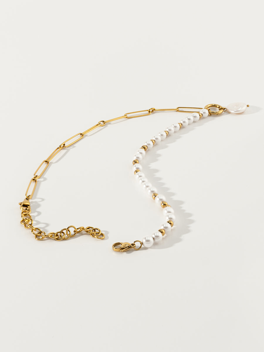 Nymph Baroque Pearl 18K Gold Necklace