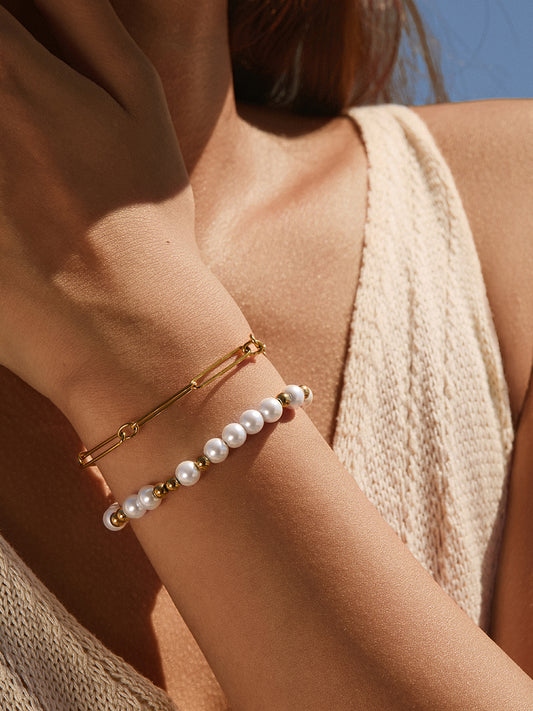 Nymph Pearl 18K Gold Bracelets Sets