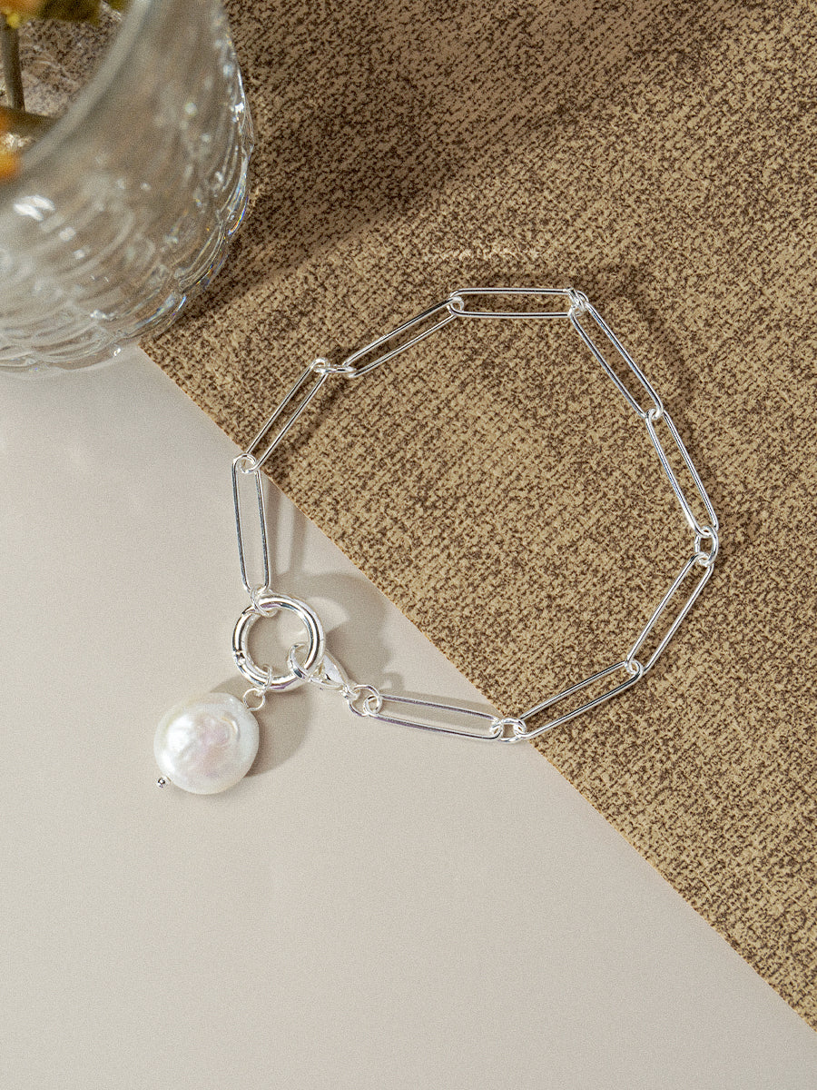 Nymph Baroque Silver Pandent Bracelets