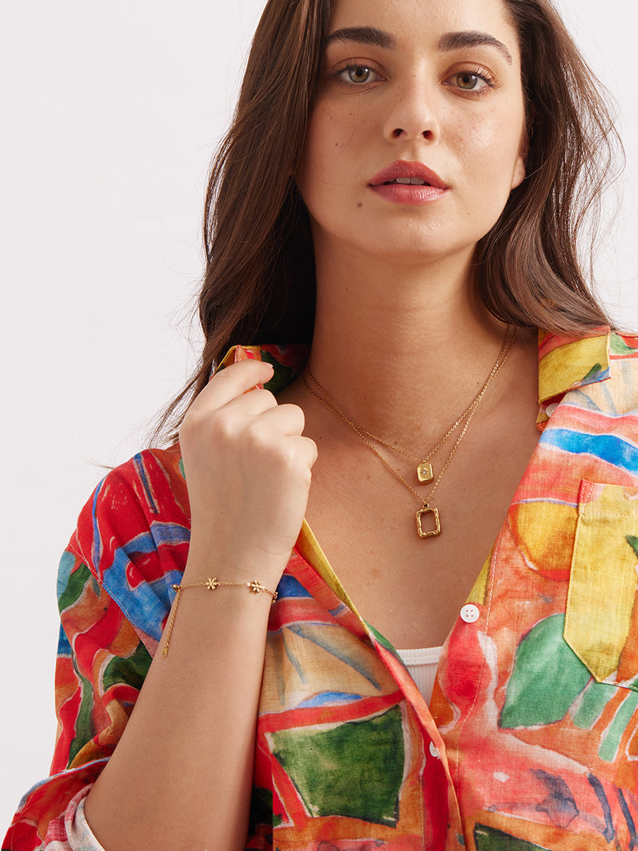 Canvas Frame Necklace RN008