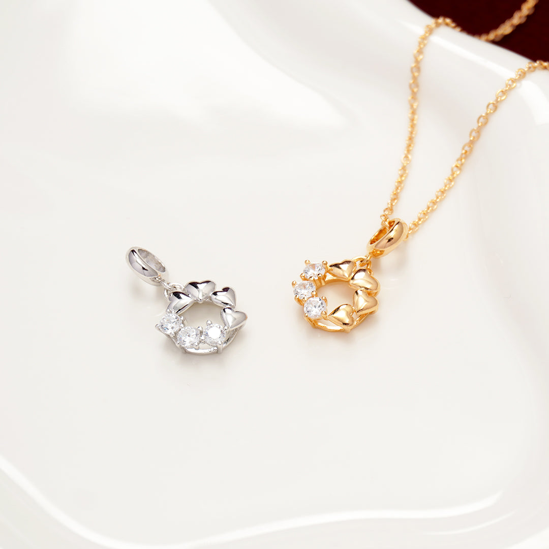 Twin Hearts Pendant PC003