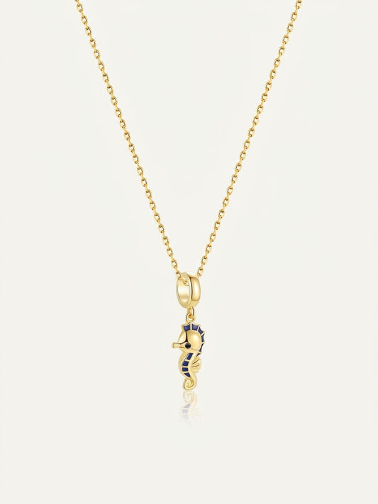 Azure Seahorse Necklace PC007
