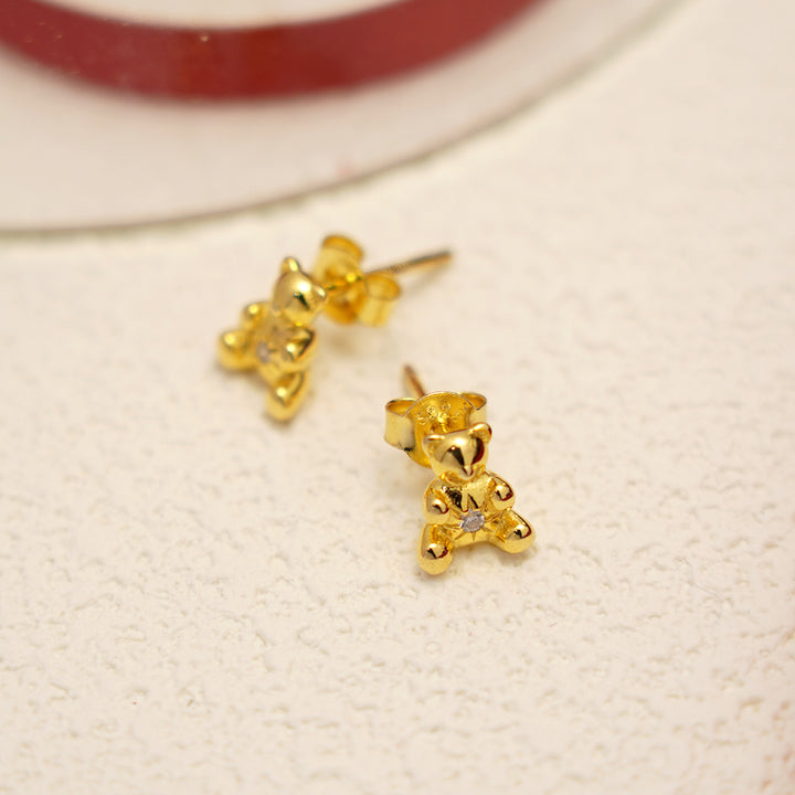 Teddy Bear Stud Earrings PE004