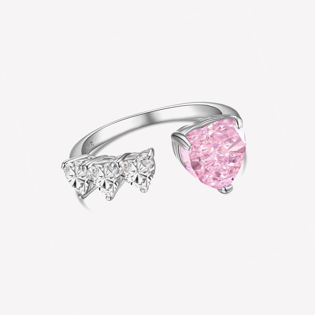 Frozen Pink Heart Ring GR001