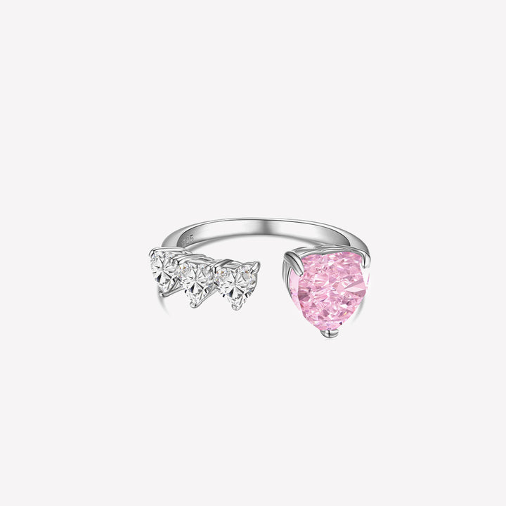 Frozen Pink Heart Ring GR001