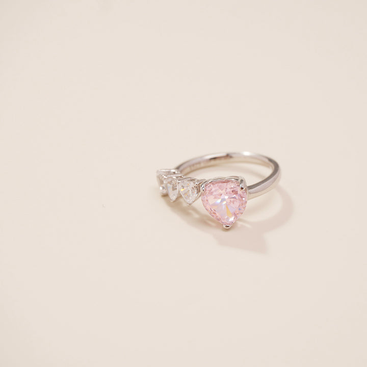 Frozen Pink Heart Ring GR001