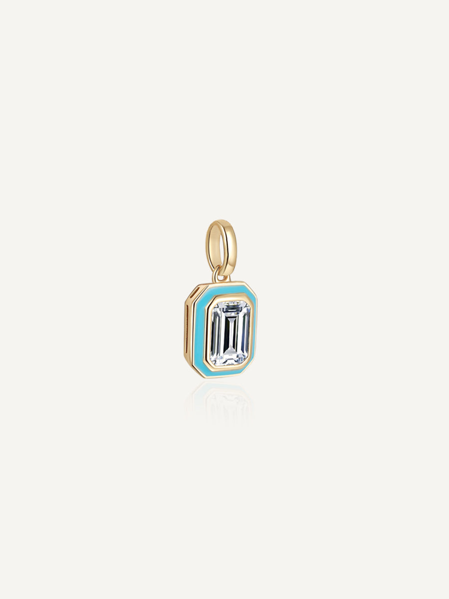Enduring Halo Gem Pendant Charms PN004
