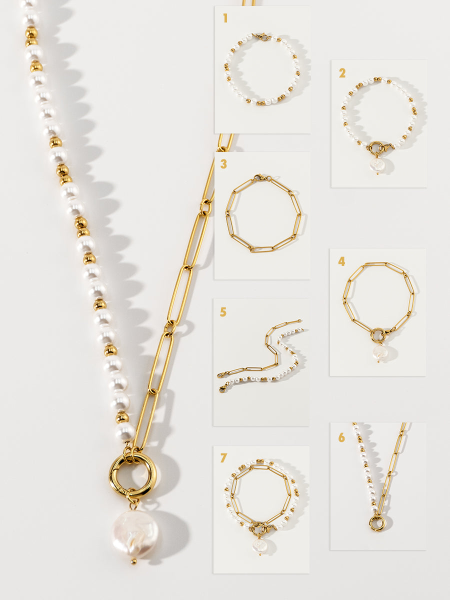 Nymph Baroque Pearl 18K Gold Necklace