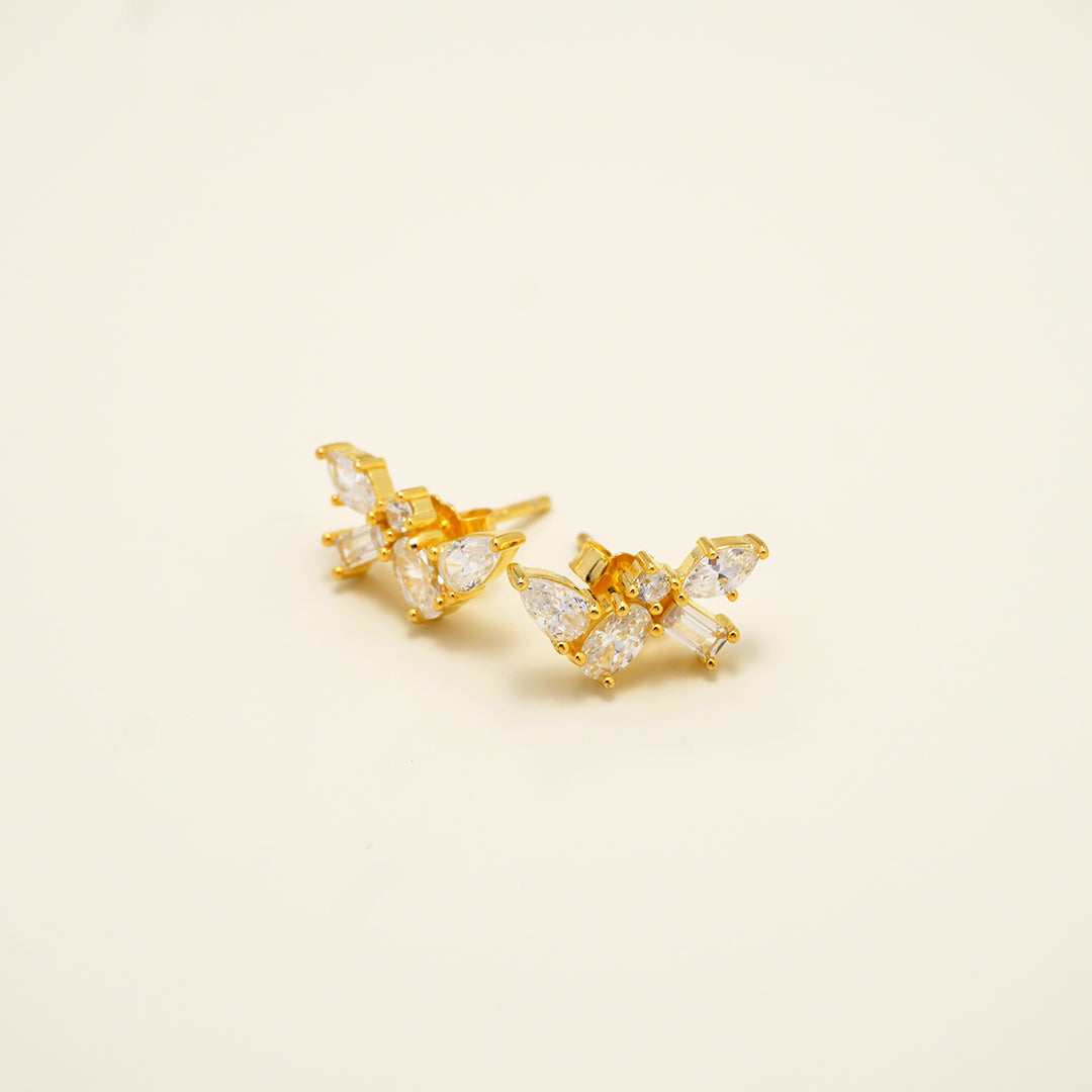 Starry Brilliance Stud Earrings PE007