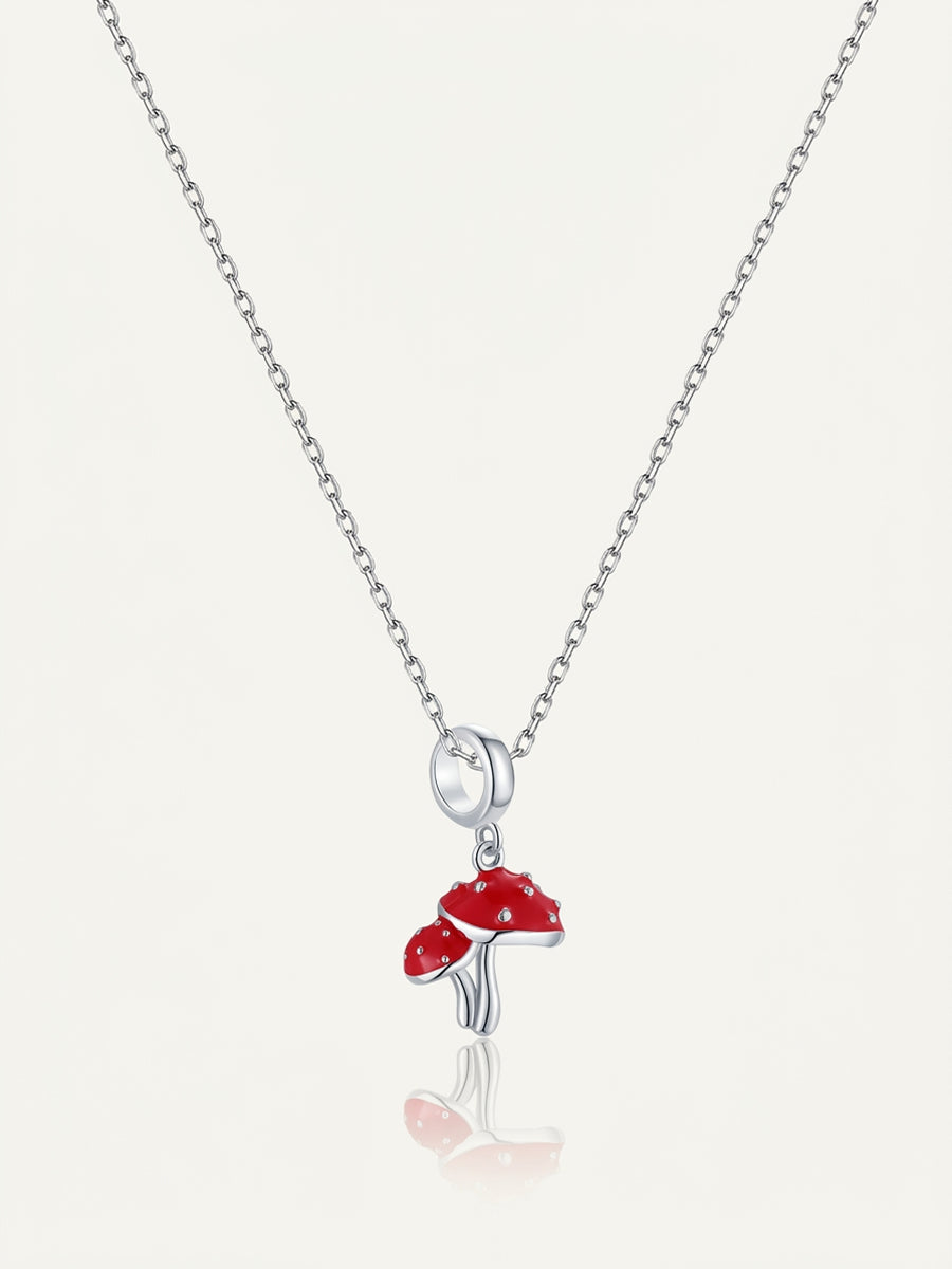 Crimson Mushroom Necklace PC010