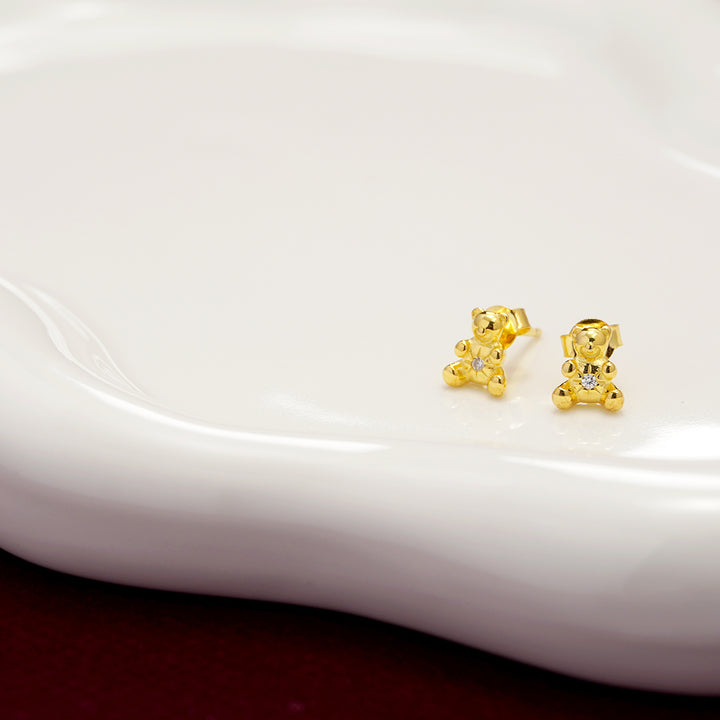 Teddy Bear Stud Earrings PE004