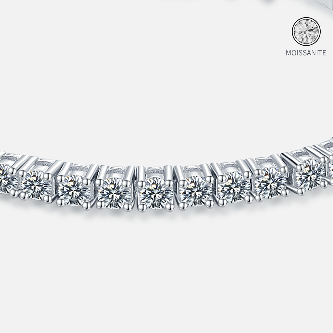 Moissanite-tennis-Sterling-Silver-Bracelet