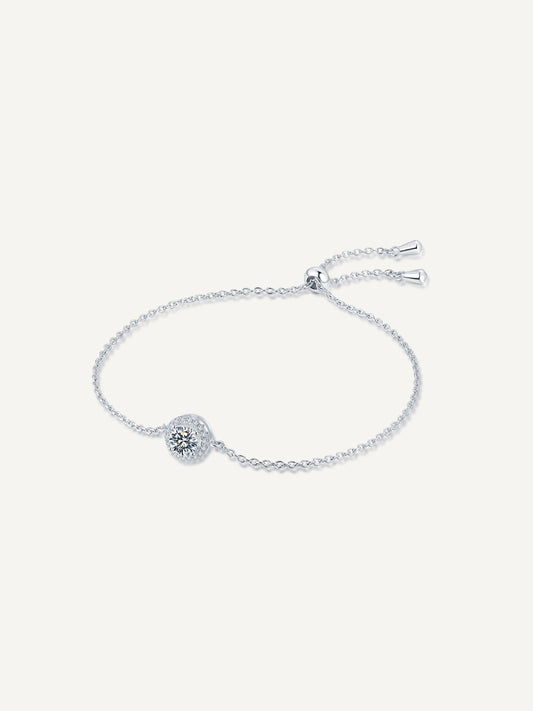 Moissanite Halo Bracelet GB004