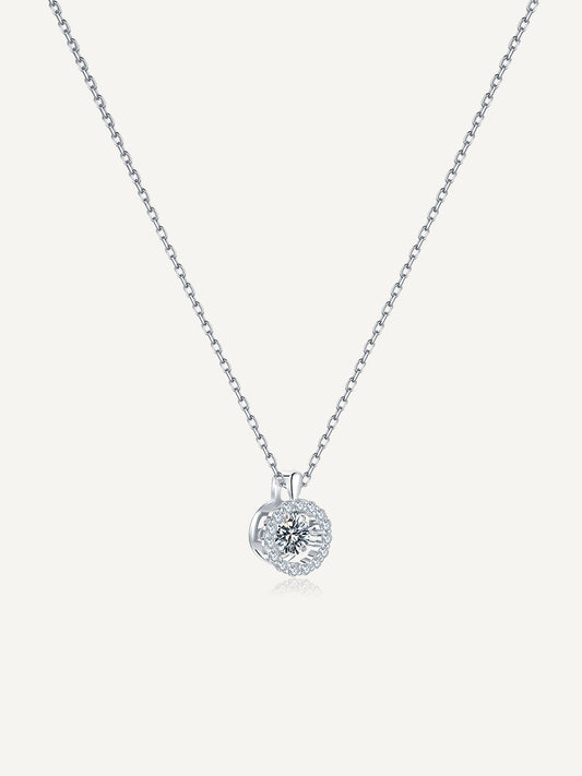 Moissanite Whimsical Round Necklace GN005
