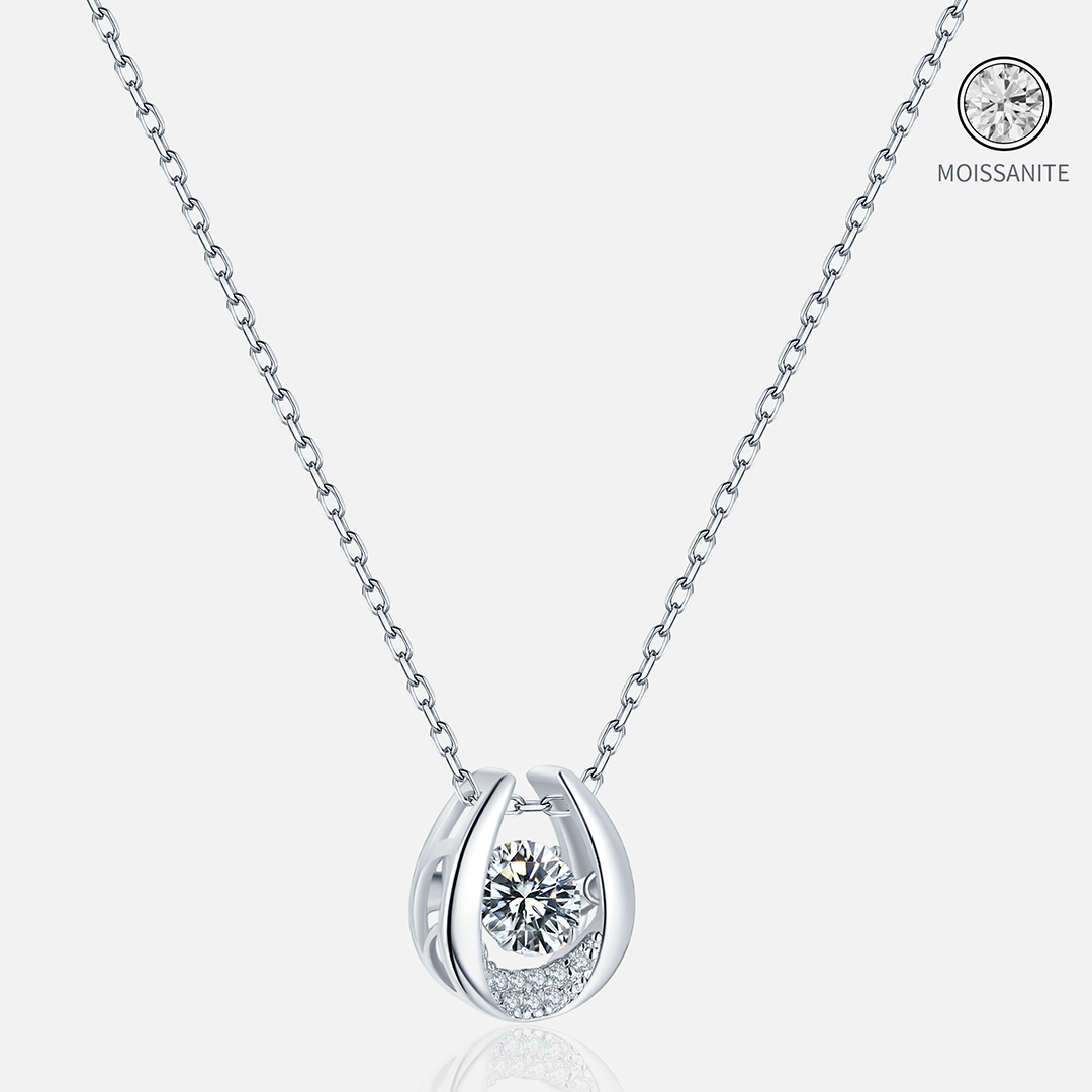 Moissanite-boot-Sterling-Silver-Necklaces