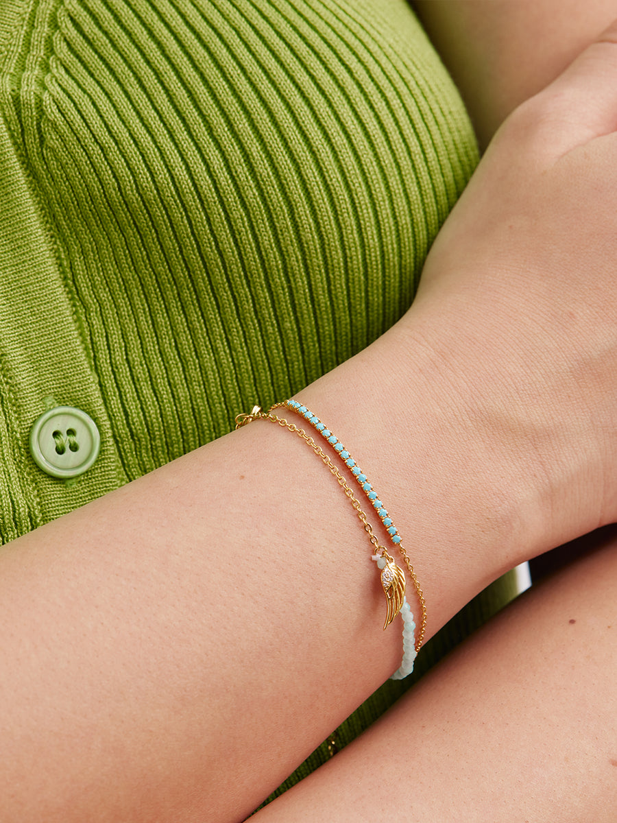 S925-wings-gold-Bracelets