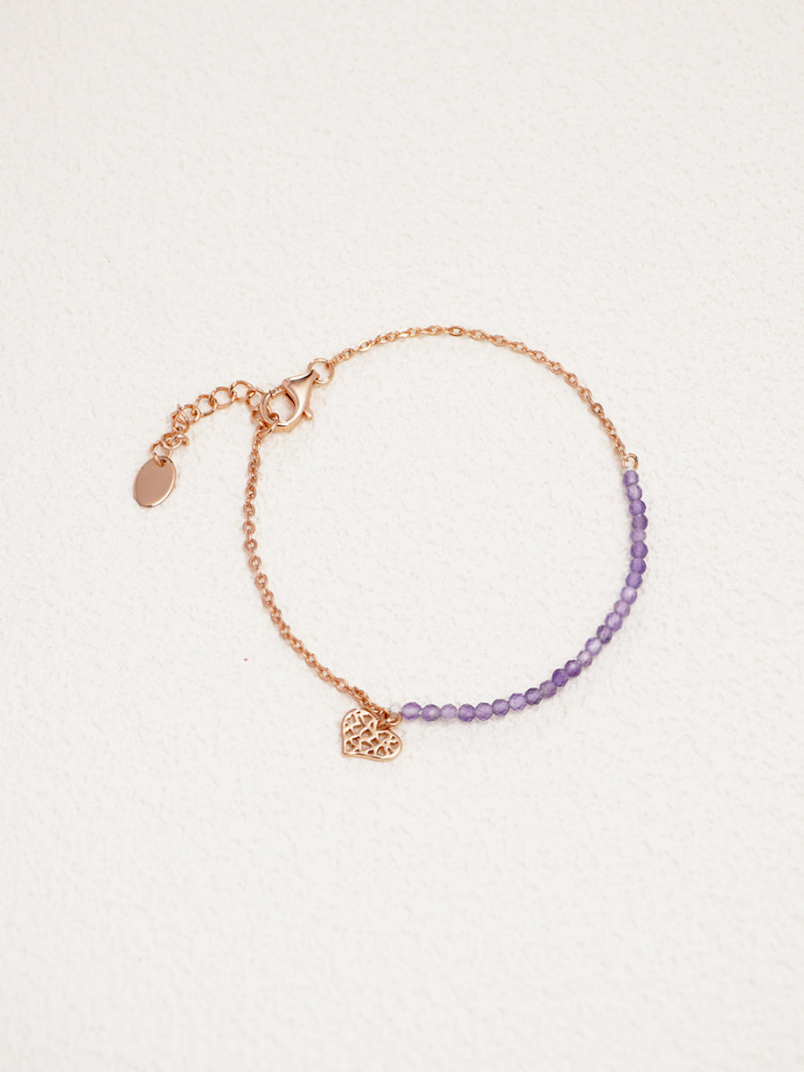Violet Heart Melody Bracelet PB008