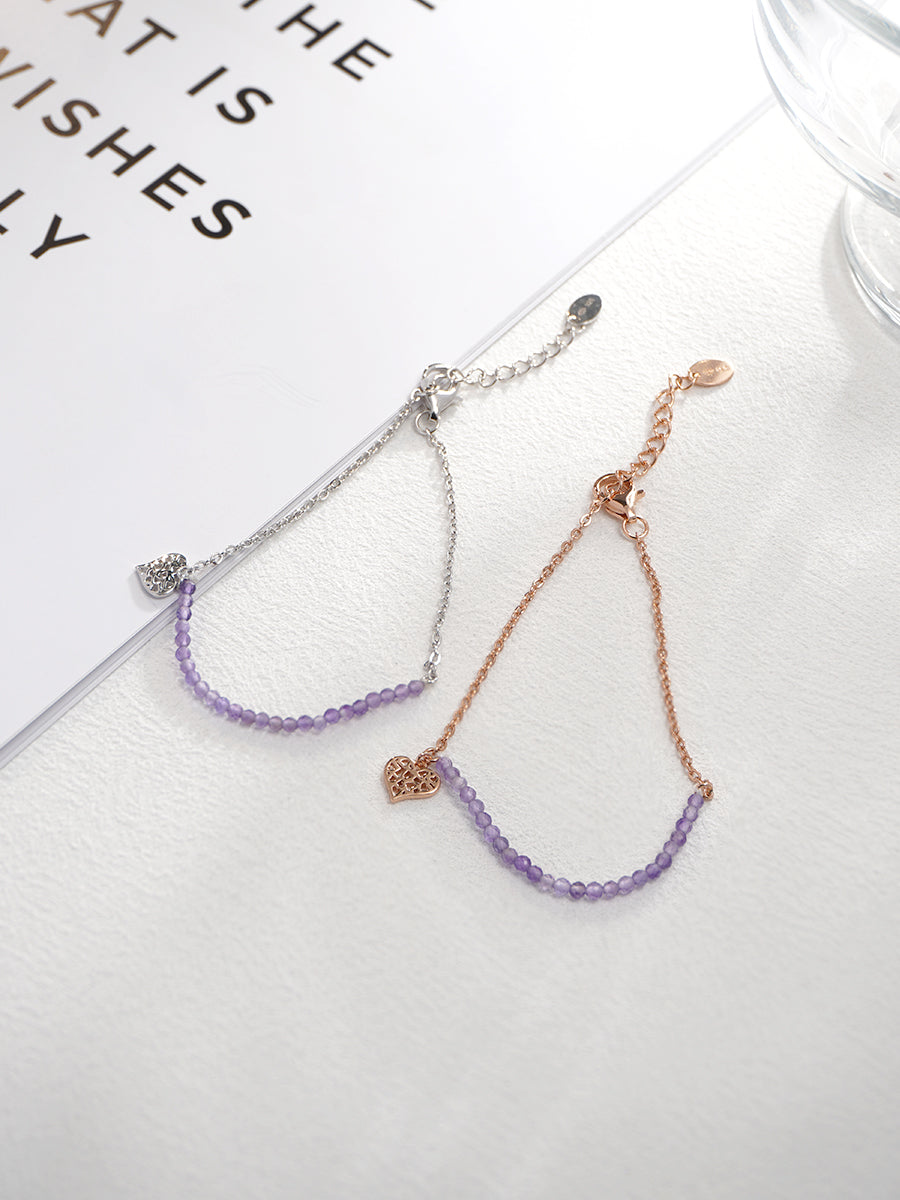 Violet Heart Melody Bracelet PB008