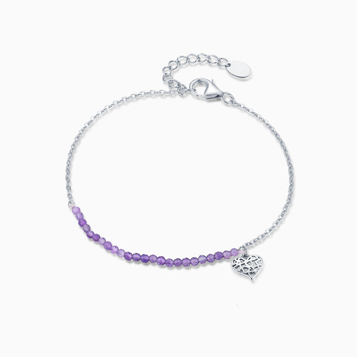 S925-sliver-heart-purple-bracelet