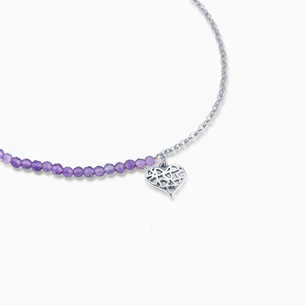 S925-sliver-heart-purple-bracelet