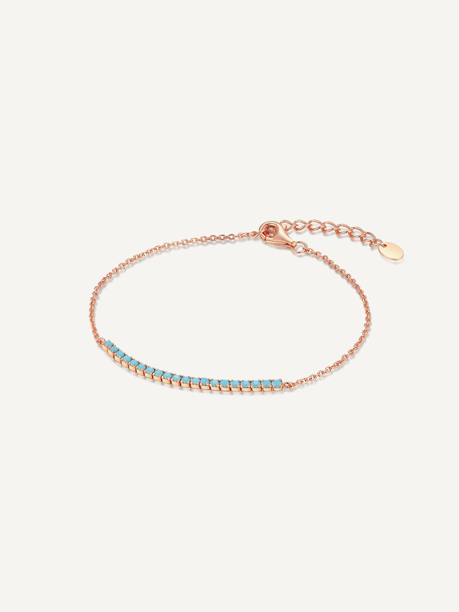 Turquoise-rose gold-bracelets