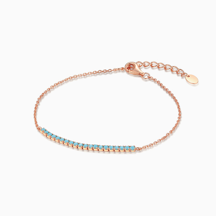 Turquoise-rose gold-bracelets