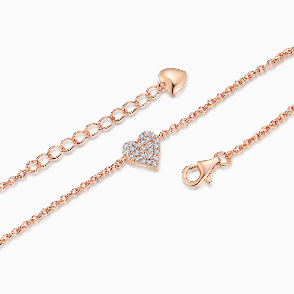 S925-Love-Heart-rose gold-bracelet