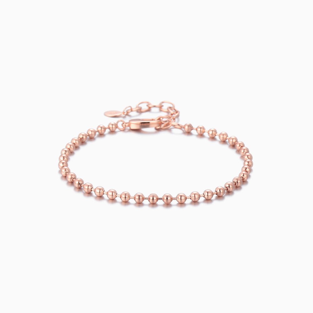 Ball-chain-rose gold-bracelets