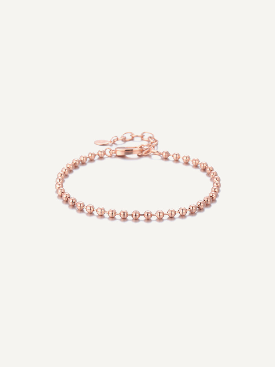 Ball-chain-rose gold-bracelets