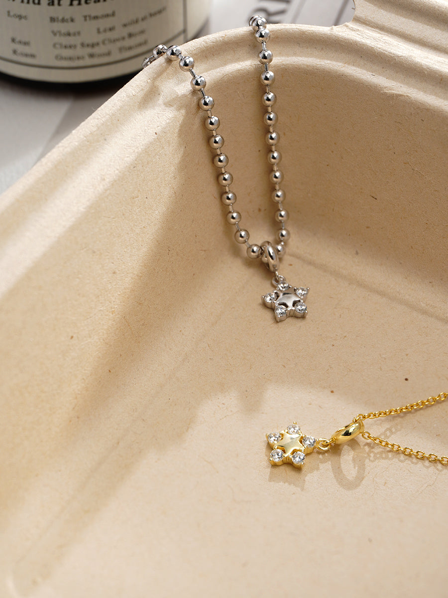 Glittering Star Charm Pendant PC001