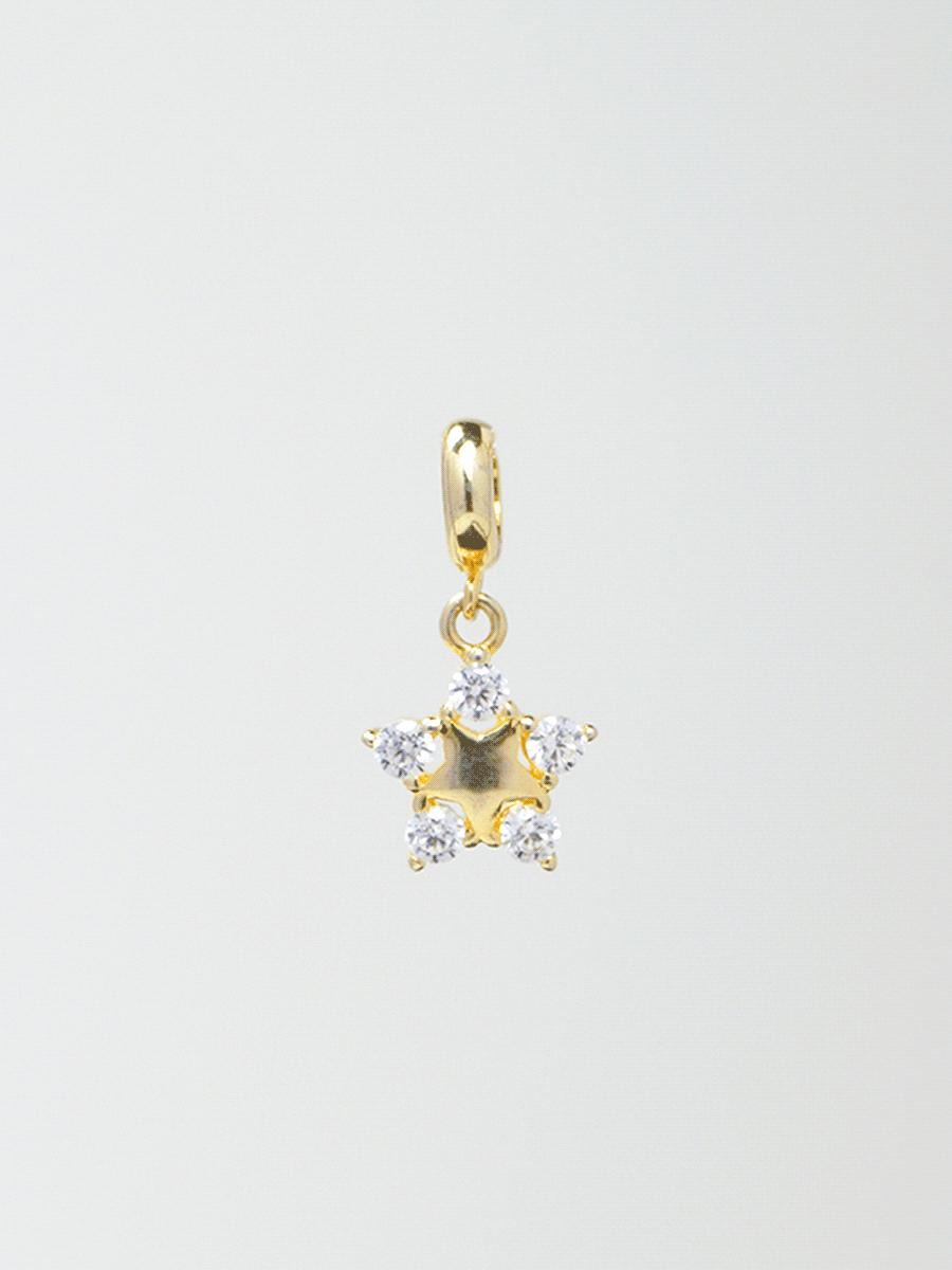 Glittering Star Charm Pendant PC001