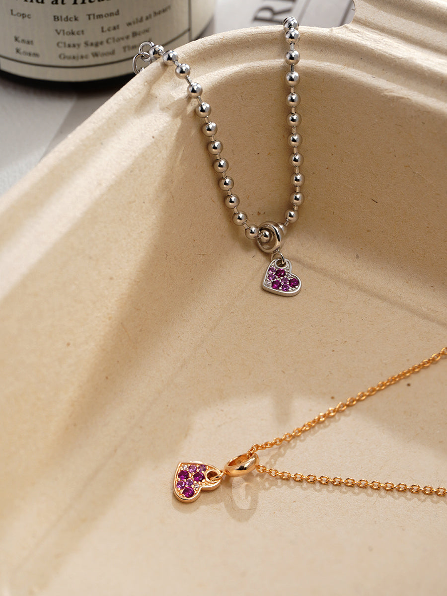 Blushing Heart Charm PC004