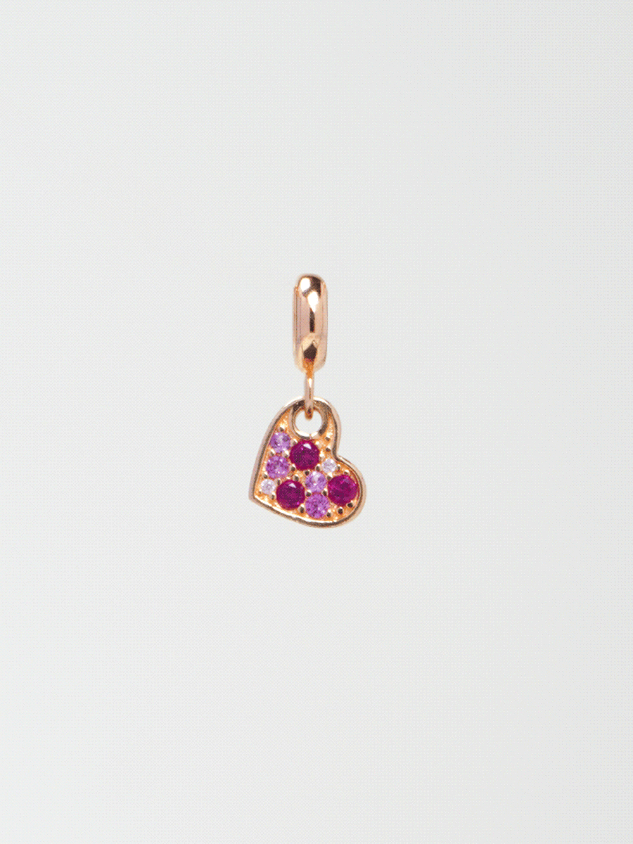 Blushing Heart Charm PC004