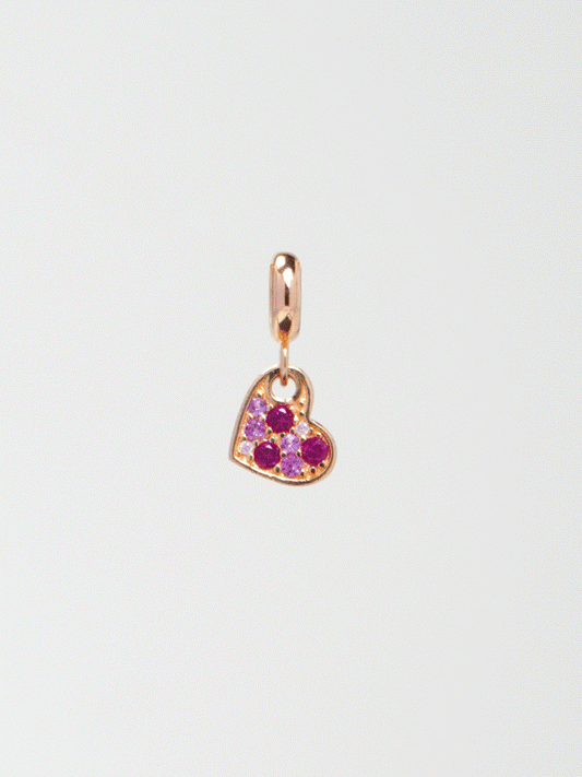 Blushing Heart Charm PC004