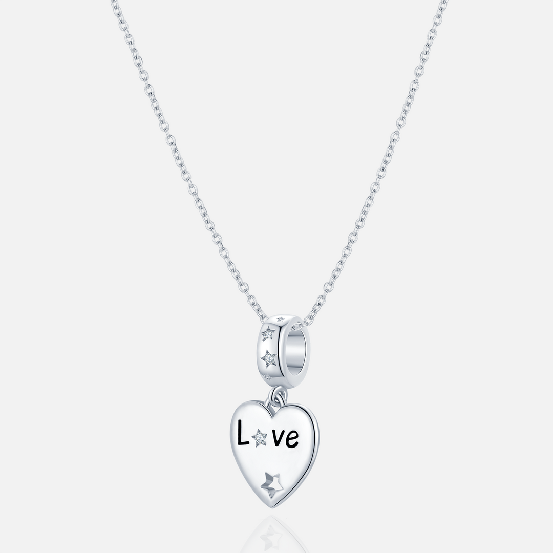 S925-sliver-Love-heart-pendant-Charms