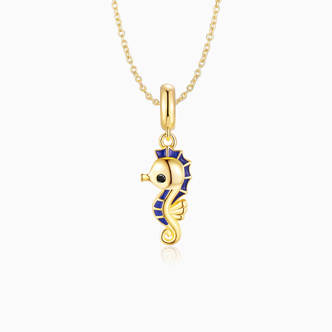 S925-gold-Seahorse-pendant-Charms