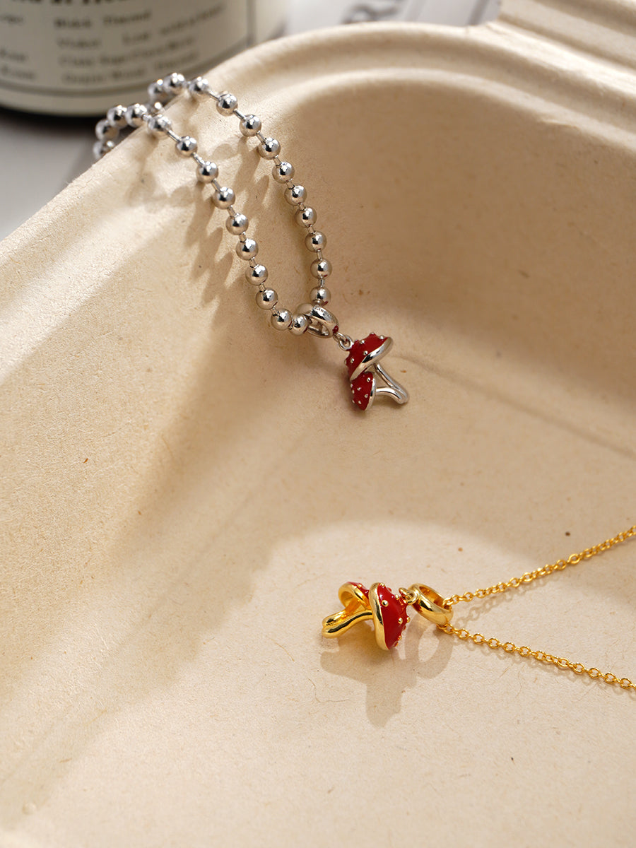 Crimson Mushroom Charm PC010