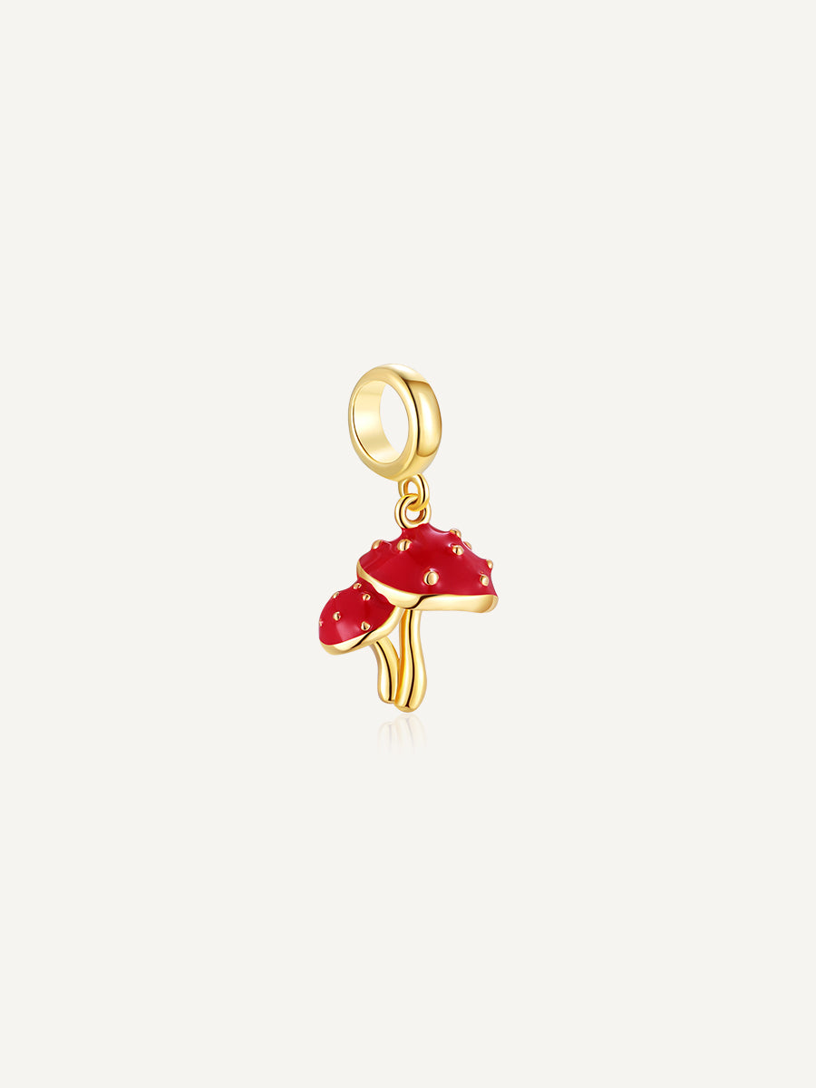 S925-gold-Mushroom-pendant-Charms