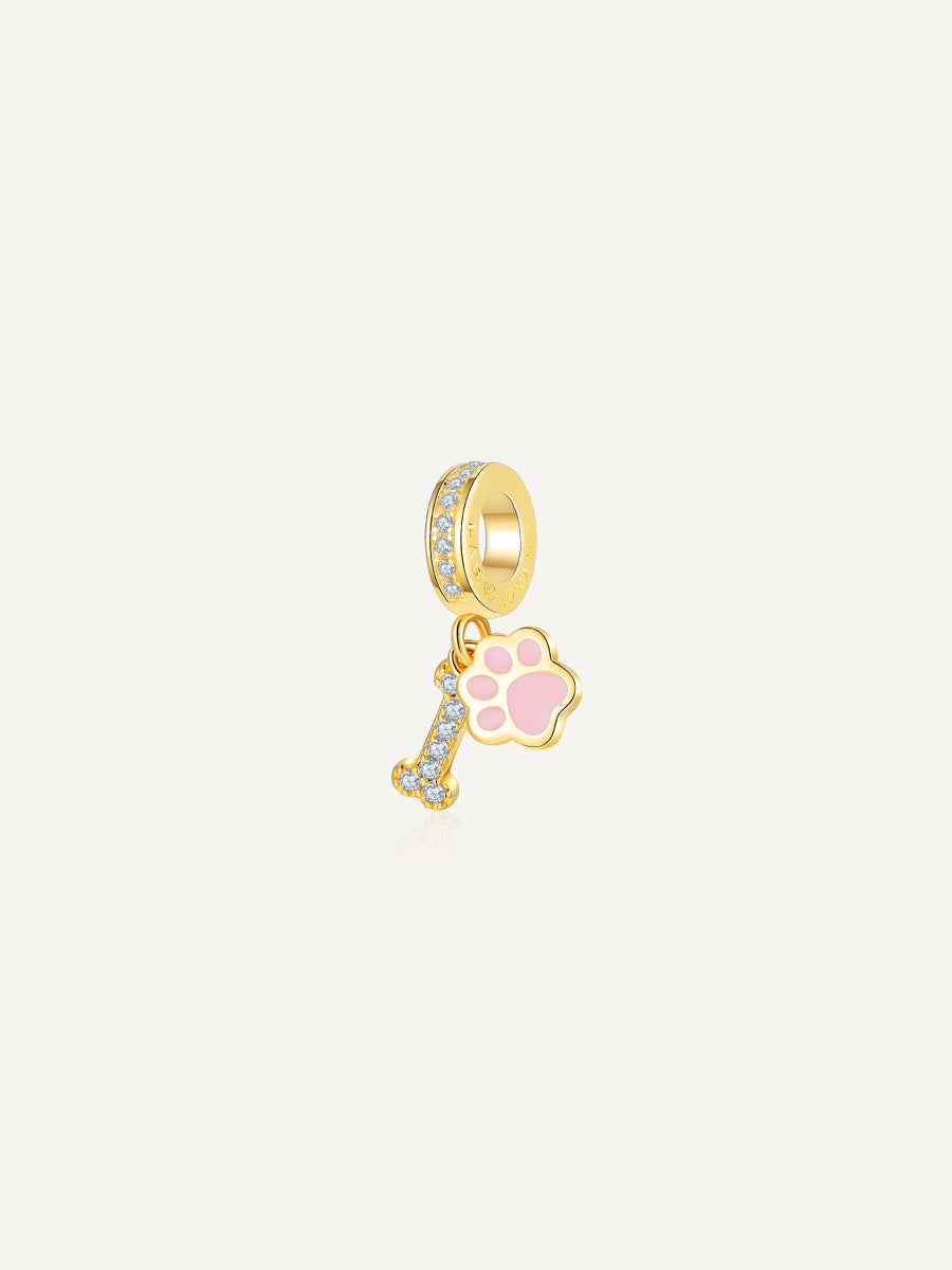 S925-gold-puppy-footprint-pendant-charms