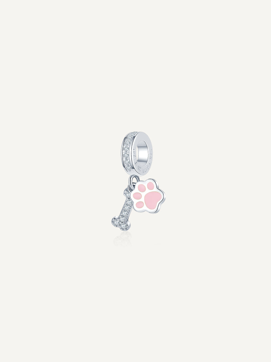 S925-sliver-puppy-footprint-pendant-charms