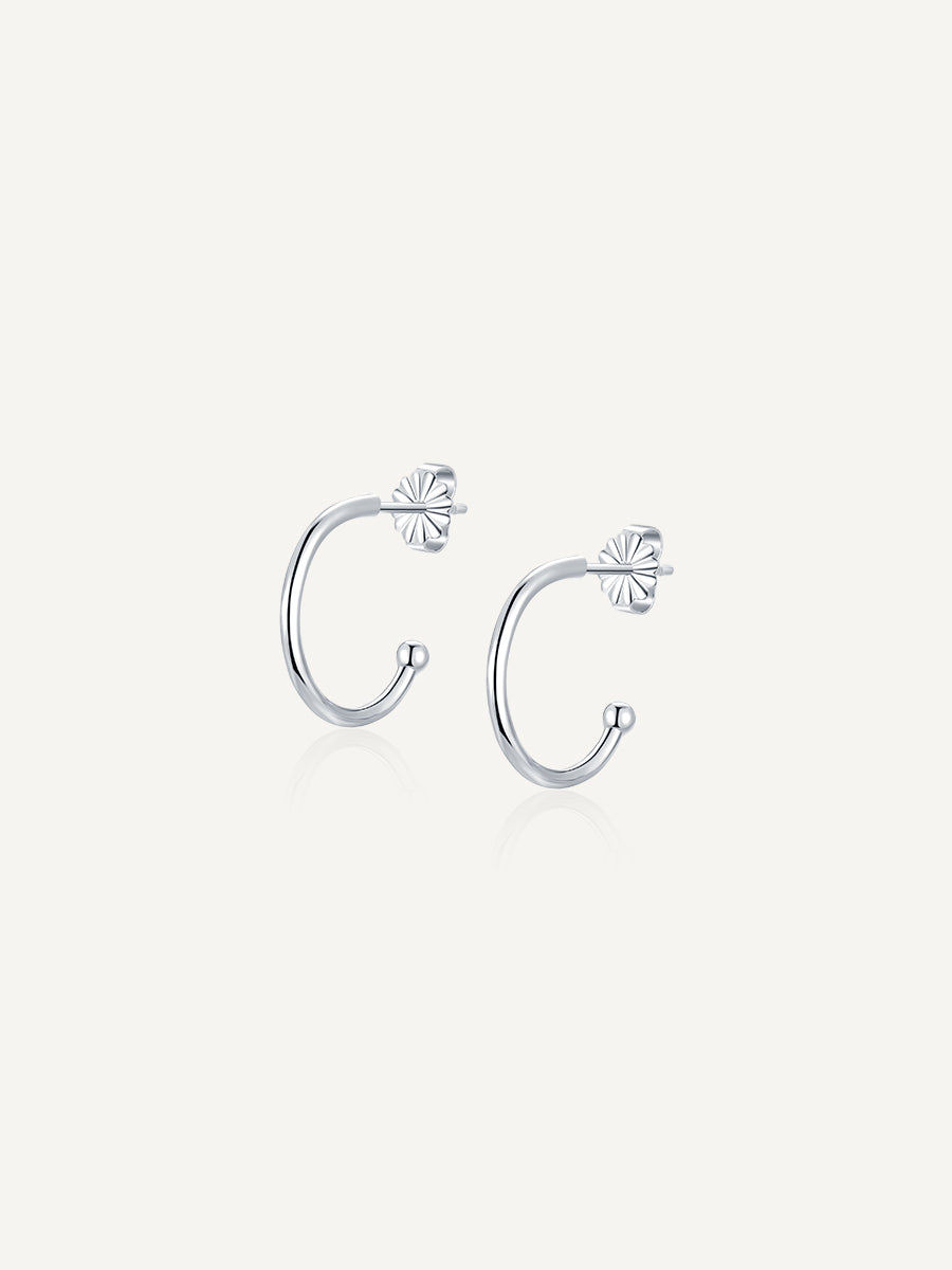 S925-sliver-Hoop-earring